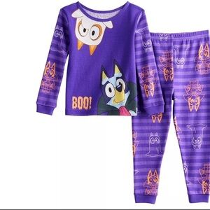 NWT Bluey and Bingo Halloween Costume Purple Toddler Girl's Pajama Set 4T